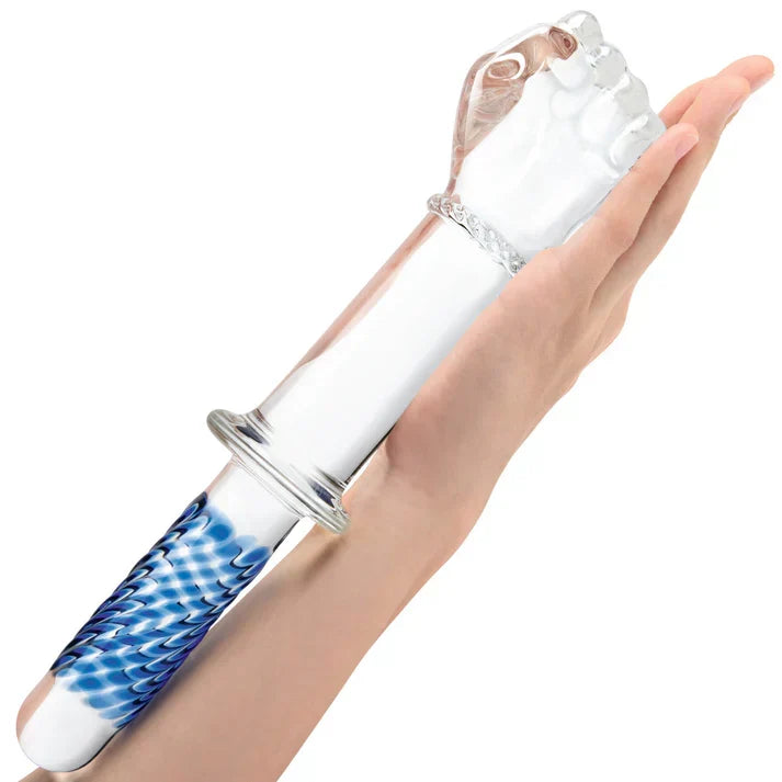 Gros Gode en Verre Transparent Fist avec Poignée