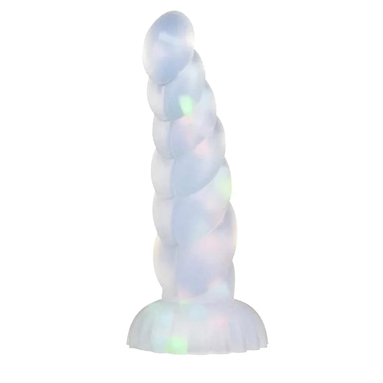 Gode Lumineux Licorne Conique avec Confettis