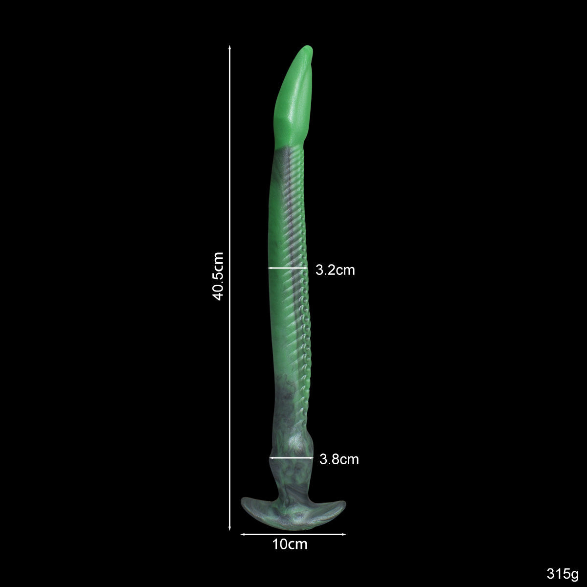 Plug Anal En Tentacule D'anguille Extra-Long Vert