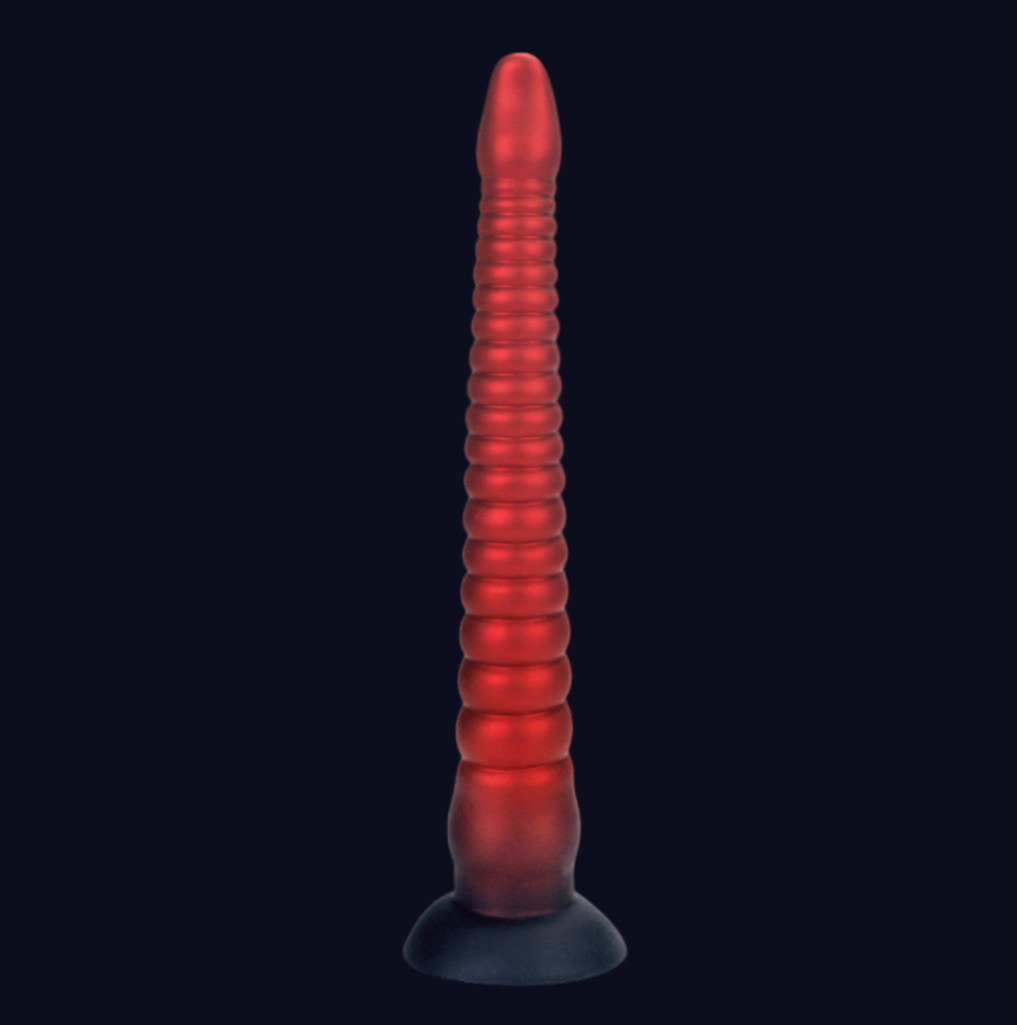 55,5 Cm Rouge Gode Tentacule Extra Long