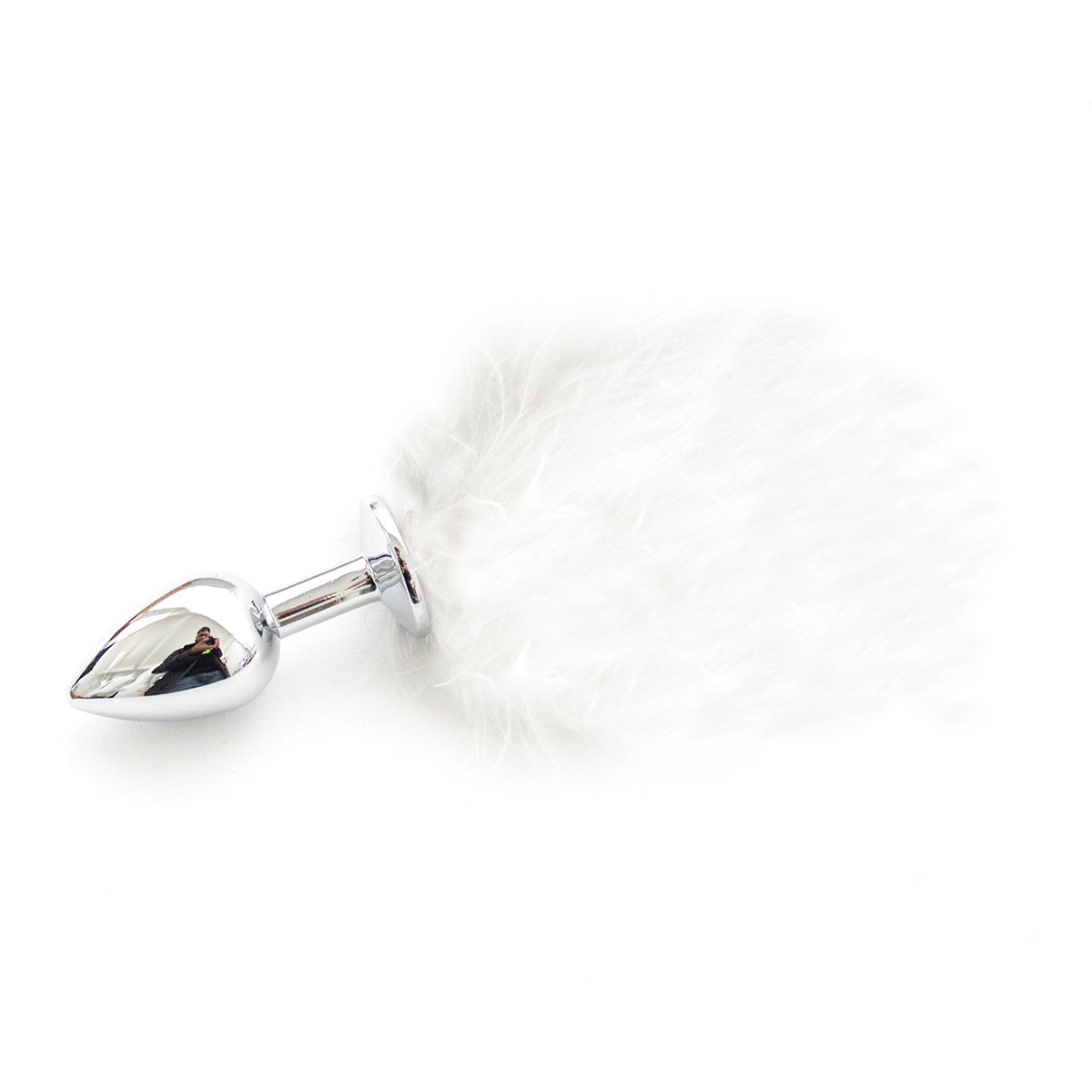 Petit Plug Anal Queue de Lapin en Métal avec Fourrure