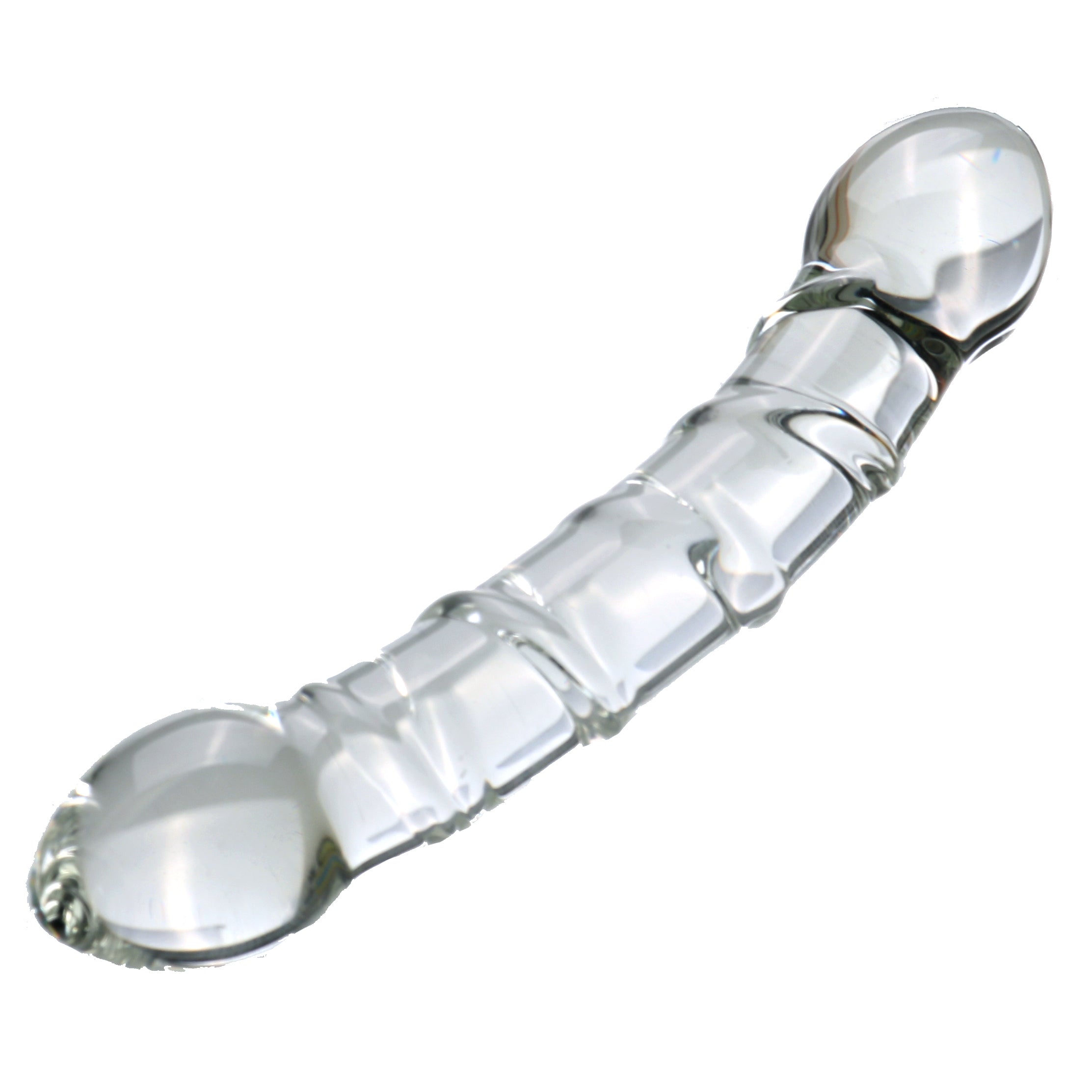 Double Gode Verre Transparent Lisse