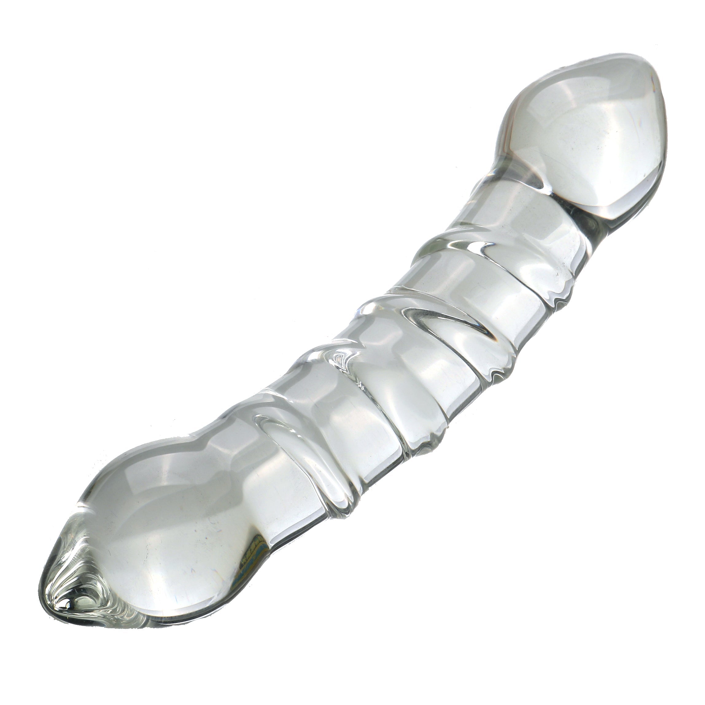 Double Gode Verre Transparent Lisse