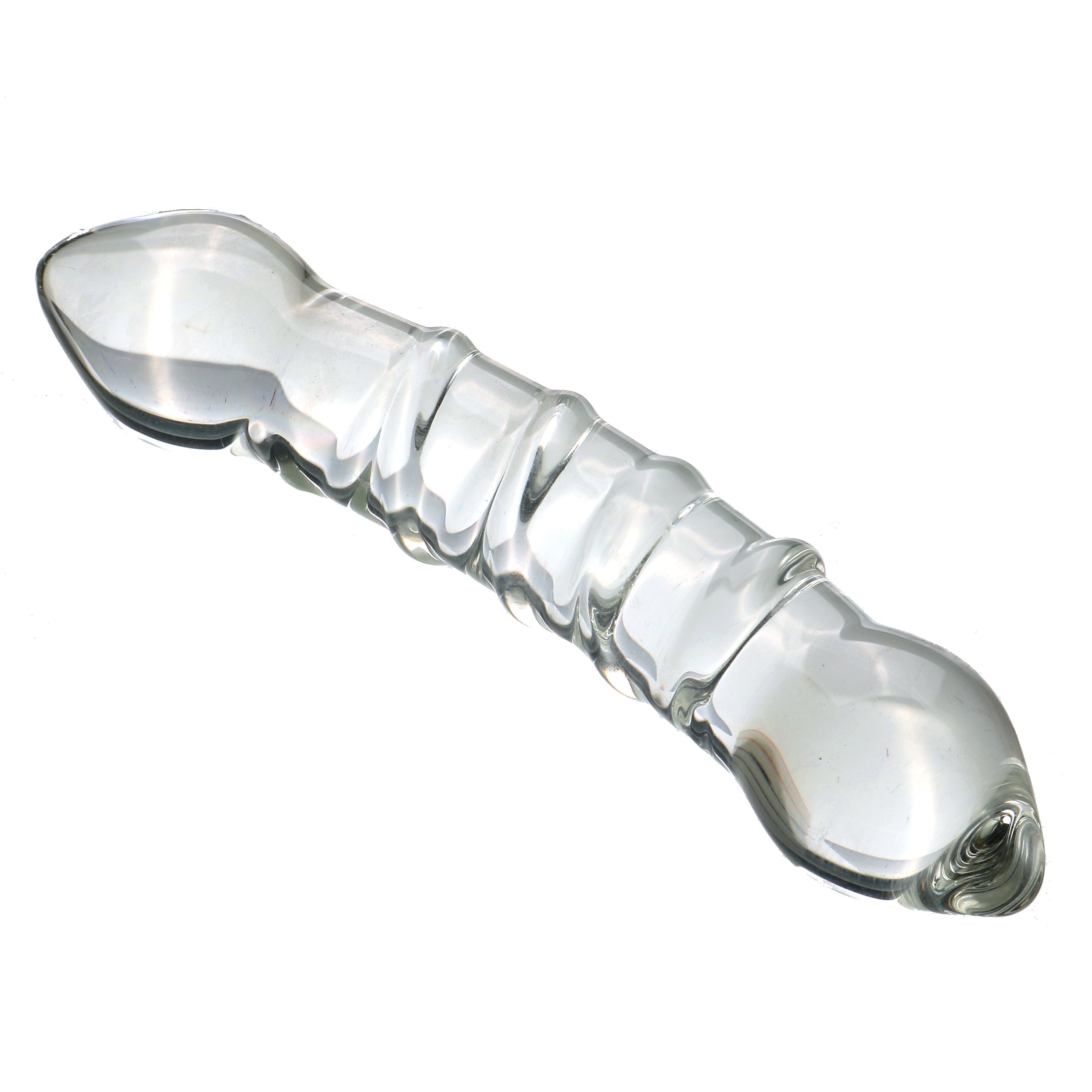 Double Gode Verre Transparent Lisse