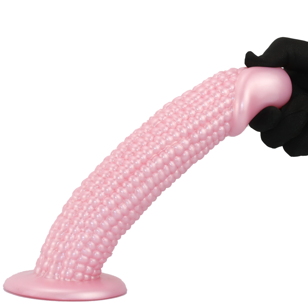 Gode Maïs Souple Texturé Anal Fantaisie avec Ventouse