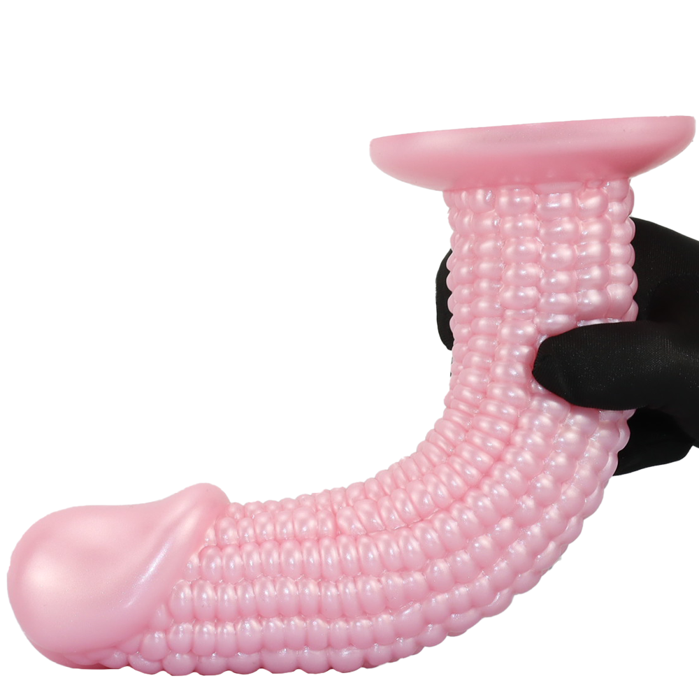 Gode Maïs Souple Texturé Anal Fantaisie avec Ventouse