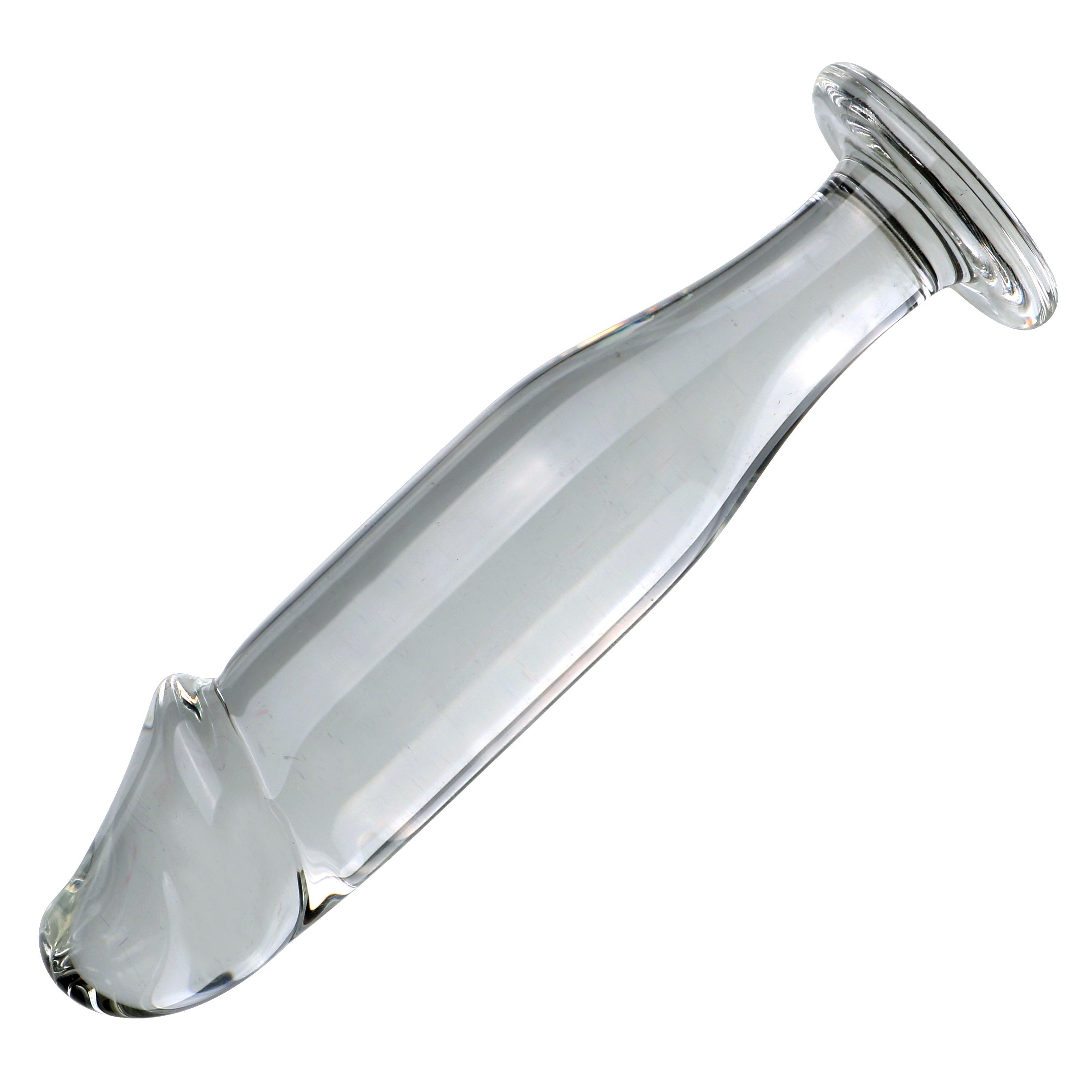 Gode Anal En Verre Lisse 13 cm Effet Pénis Réaliste