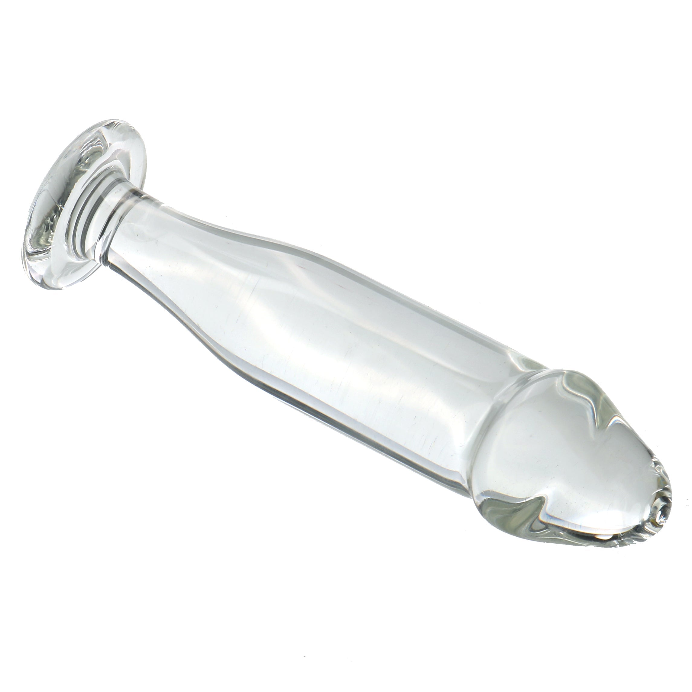 Gode Anal En Verre Lisse 13 cm Effet Pénis Réaliste