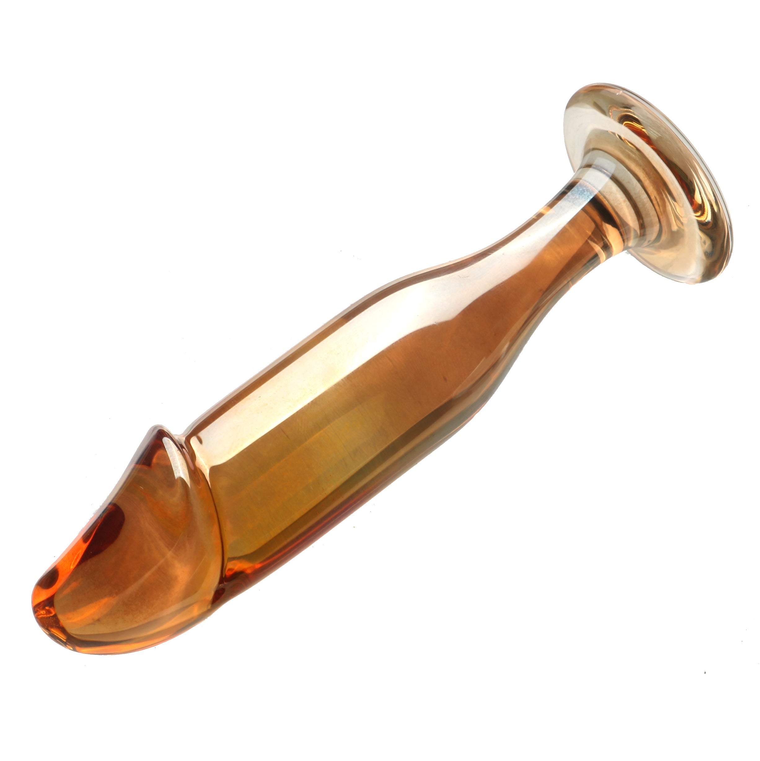 Gode Anal En Verre Lisse 13 cm Effet Pénis Réaliste