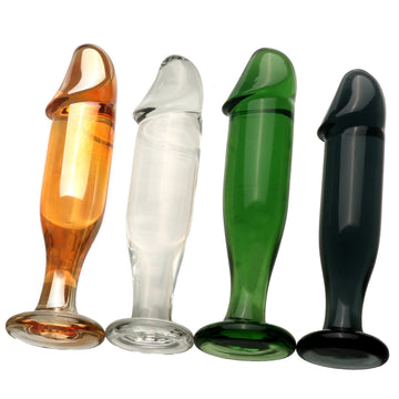 Gode Anal En Verre Lisse 13 cm Effet Pénis Réaliste