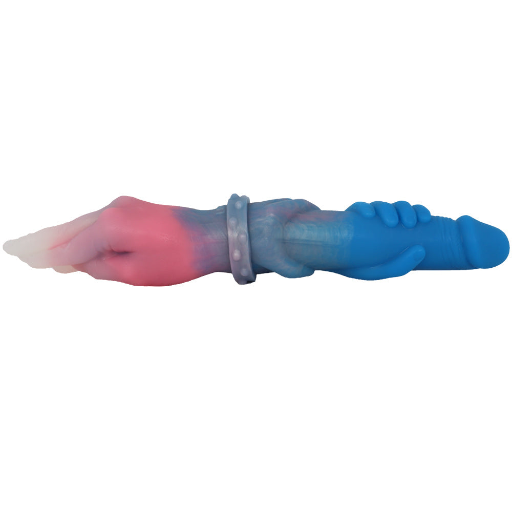 Double Gode Fist Main Fantasy Souple Gros 33 cm