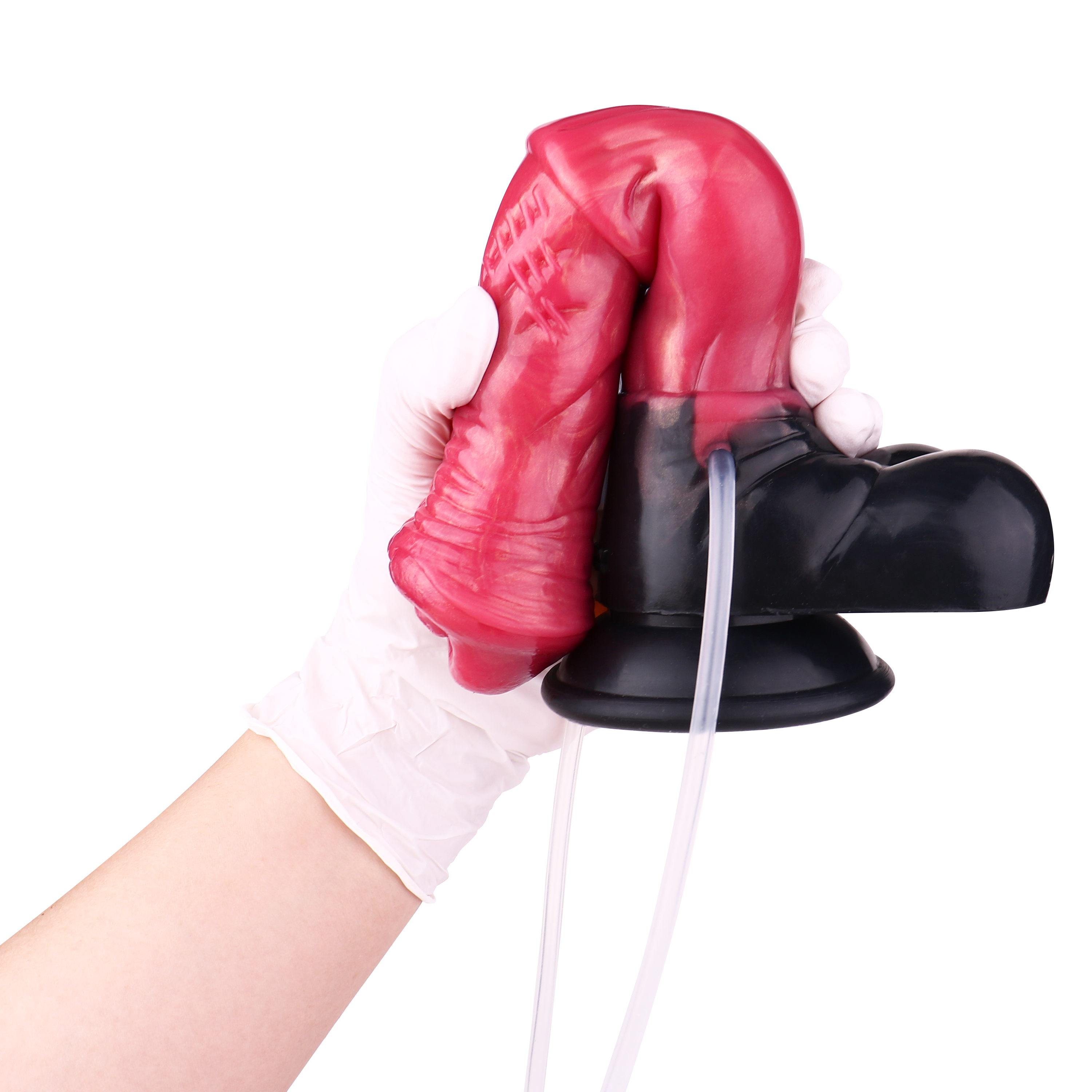 Gode Cheval Fantasy Ejaculateur Rouge 25 cm