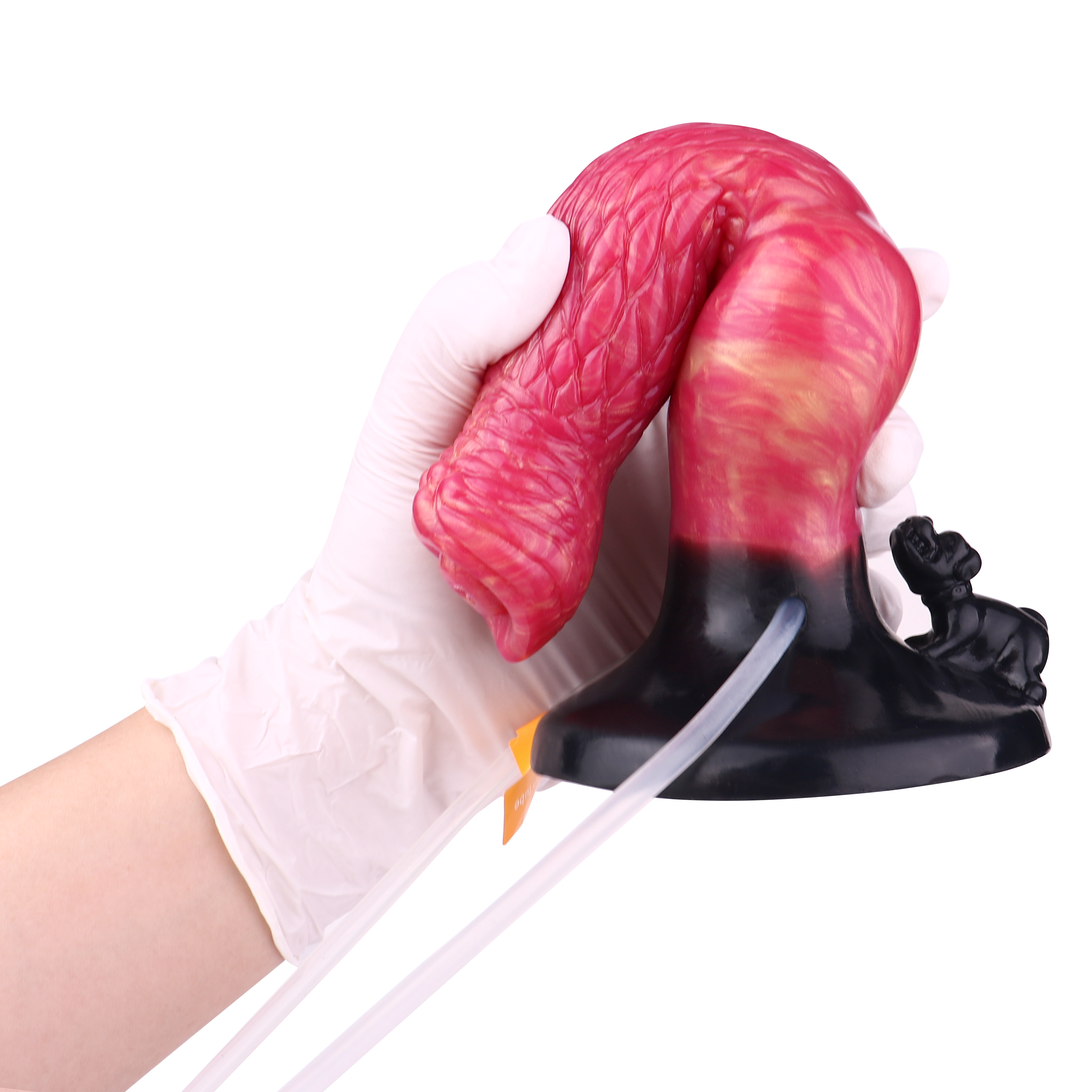 21,7 Cm Rouge Gode Chien Gonflable Éjaculateur