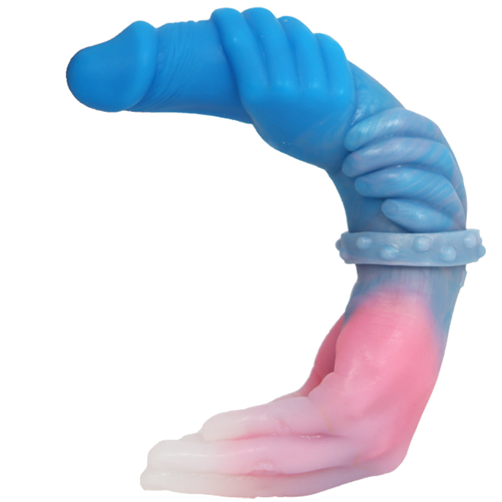 Double Gode Fist Main Fantasy Souple Gros 33 cm