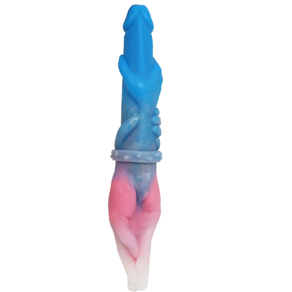 Double Gode Fist Main Fantasy Souple Gros 33 cm