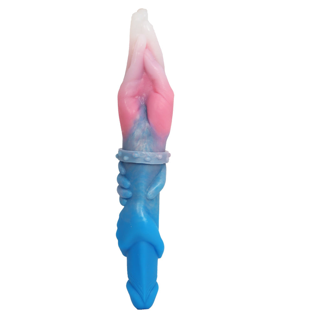 Double Gode Fist Main Fantasy Souple Gros 33 cm