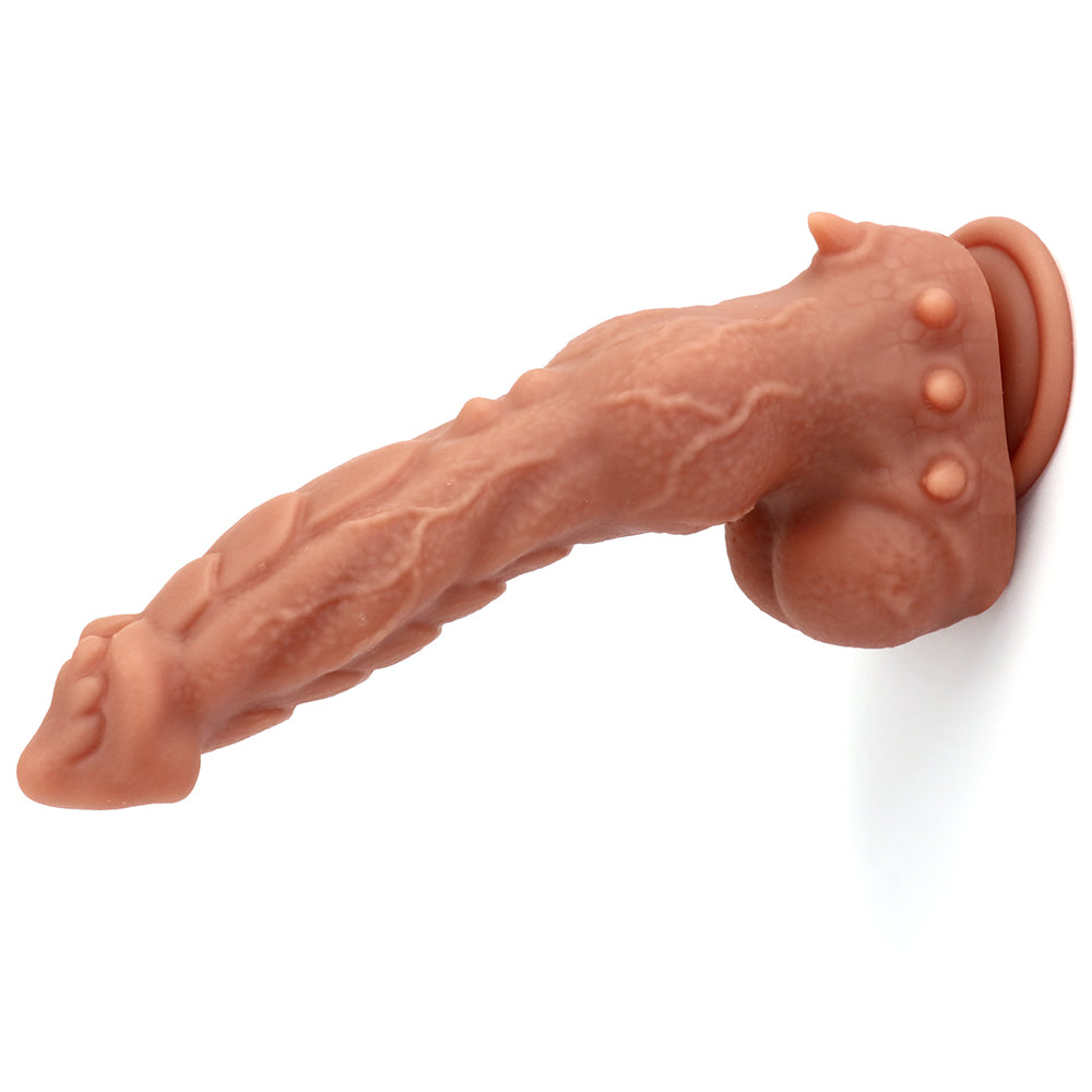 Gode Monstre 24,5 Cm À Pointes Avec Nœud