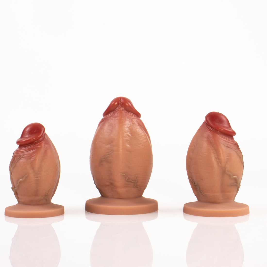 Court et Épais Pénis Réaliste Plug Anal Silicone