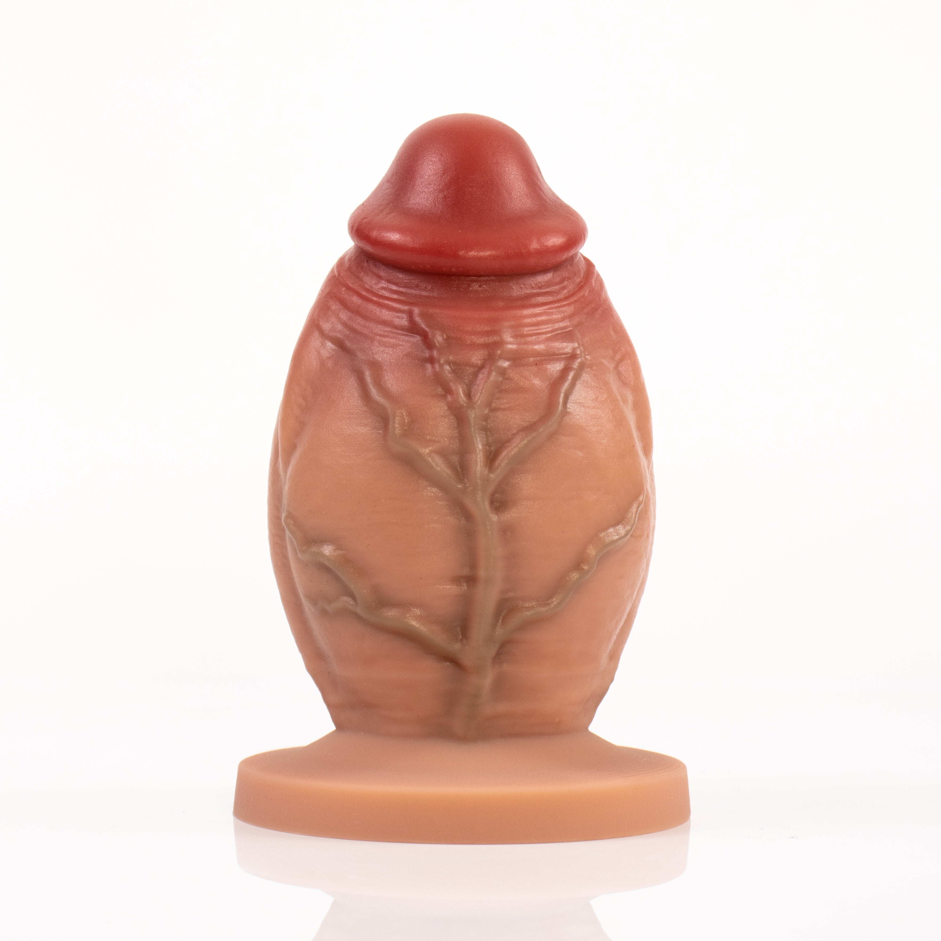 Court et Épais Pénis Réaliste Plug Anal Silicone