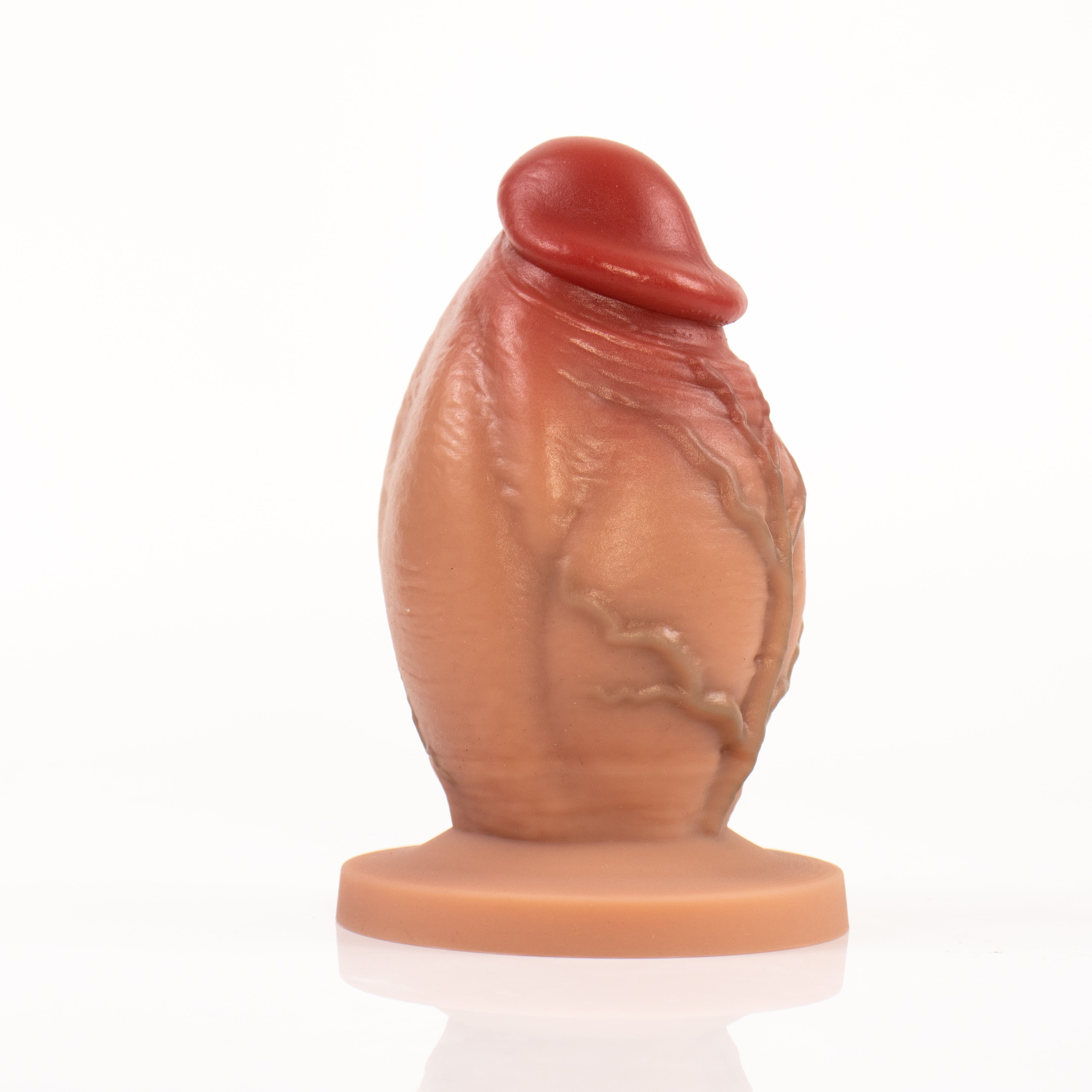 Court et Épais Pénis Réaliste Plug Anal Silicone