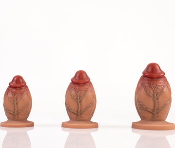 Court et Épais Pénis Réaliste Plug Anal Silicone