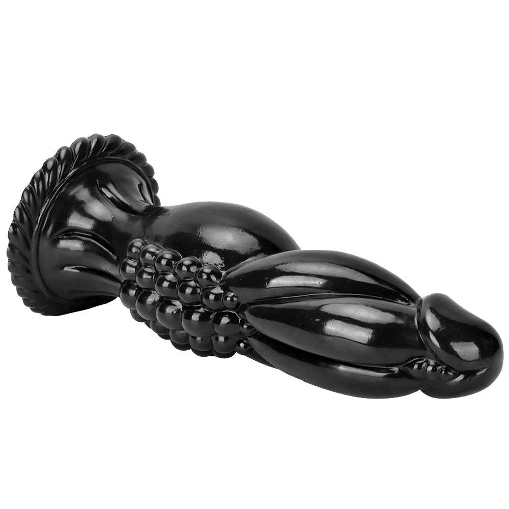 35 CM Noir Monstrueux Texturées Gode XXL