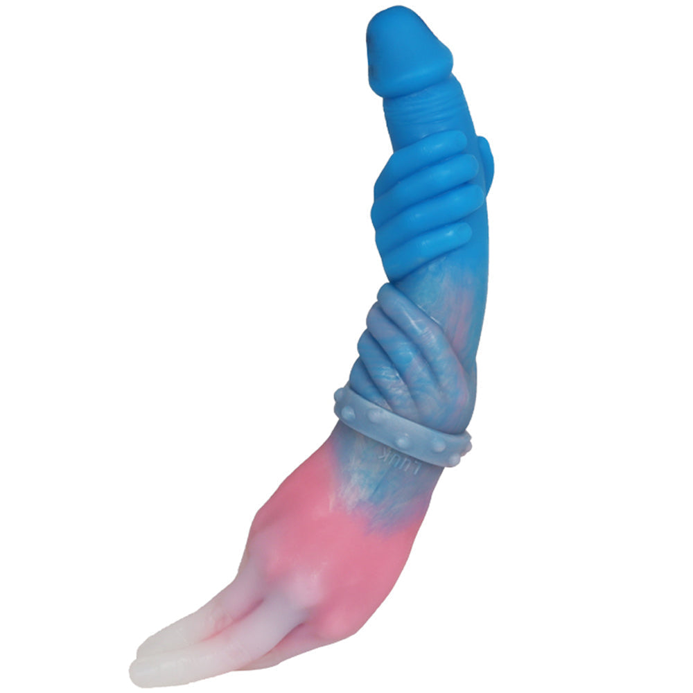 Double Gode Fist Main Fantasy Souple Gros 33 cm