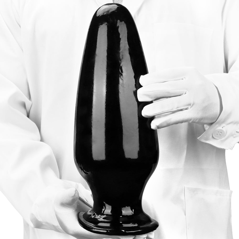 30.5 CM Conique Noir Gros Plug Anal