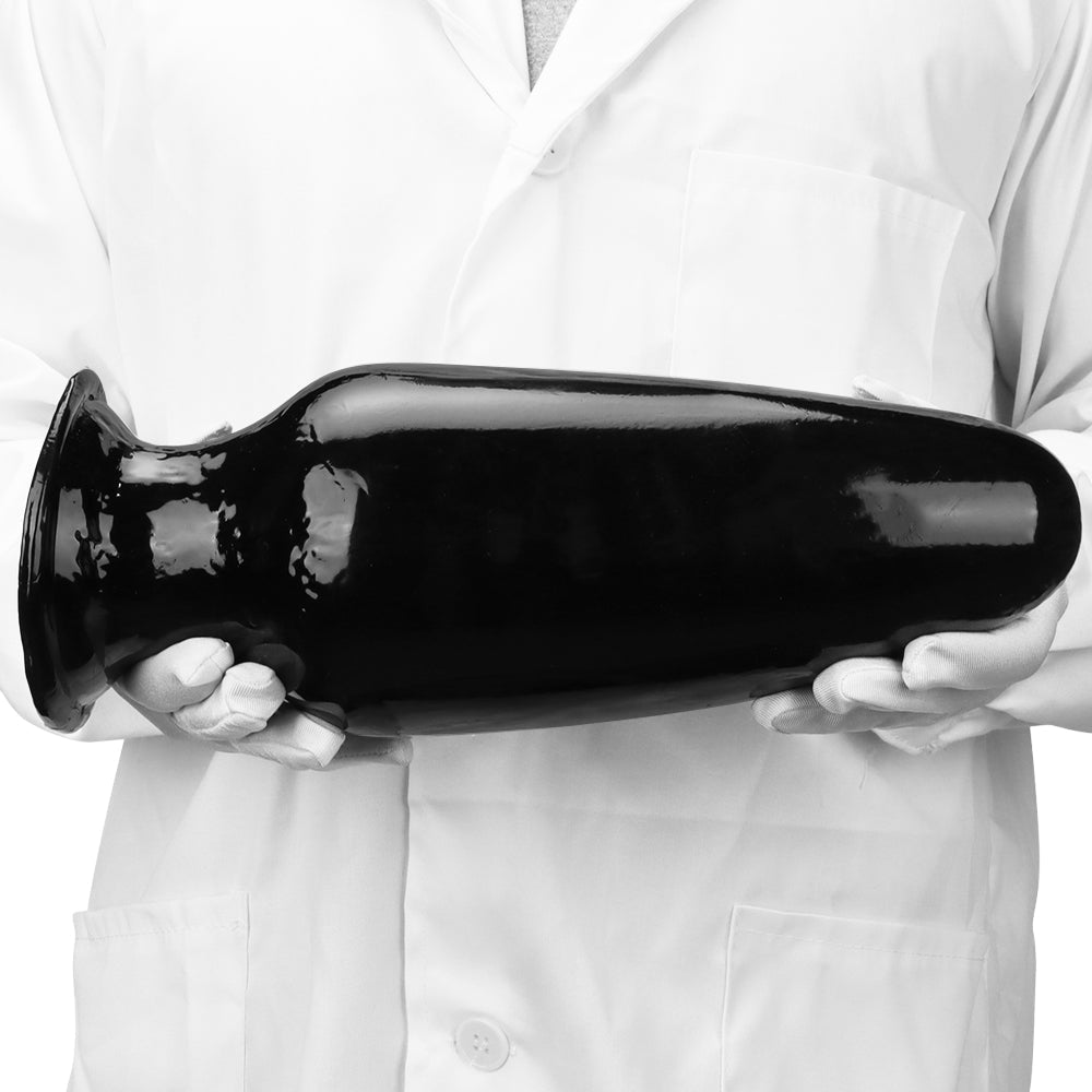 30.5 CM Conique Noir Gros Plug Anal