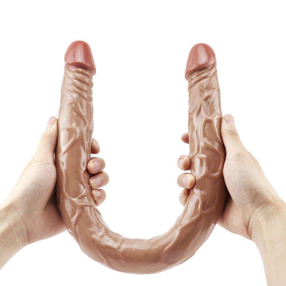 Gode Double Lesbienne Réaliste Souple de 55 cm