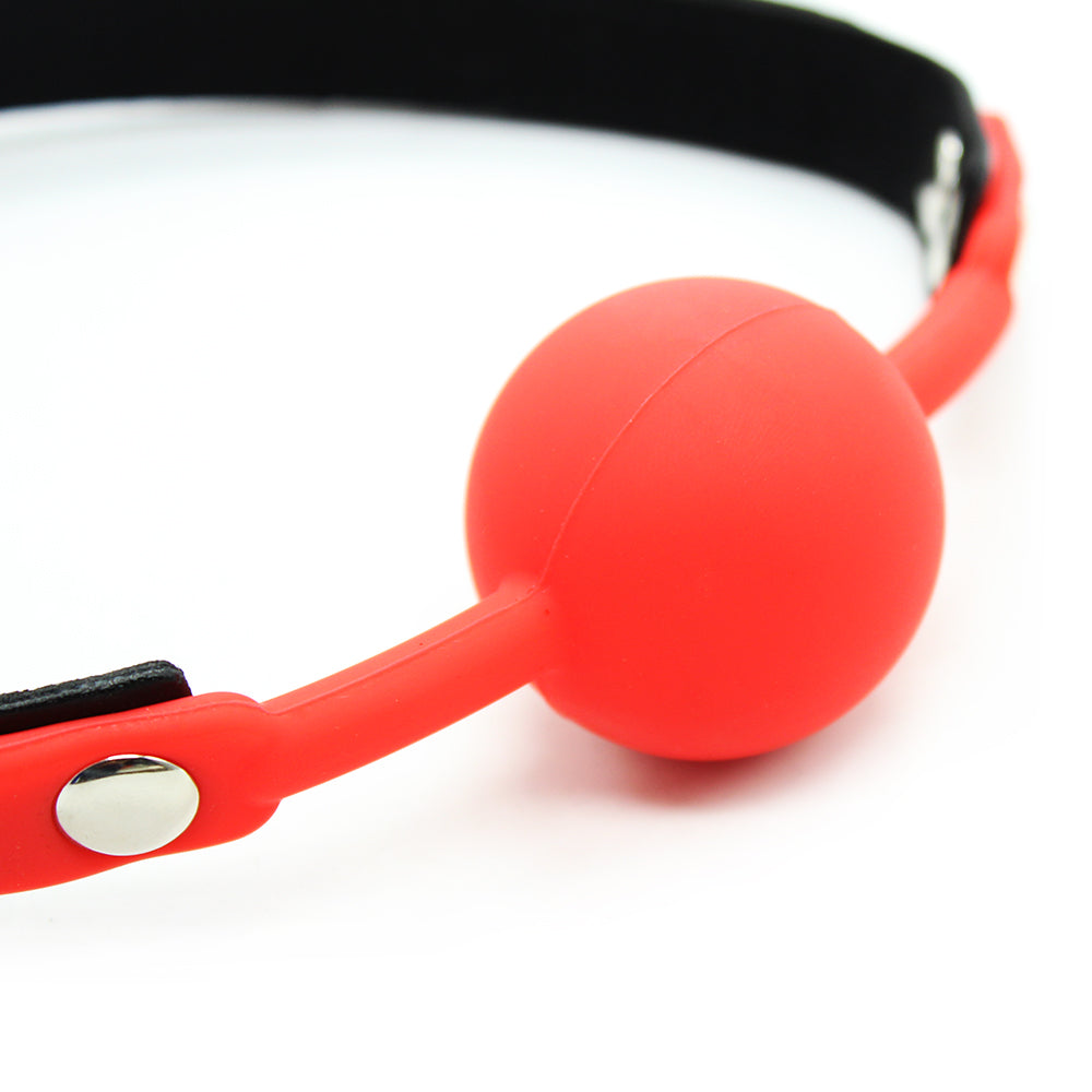 Bâillon-Boule Réglable en Silicone pour Bondage BDSM