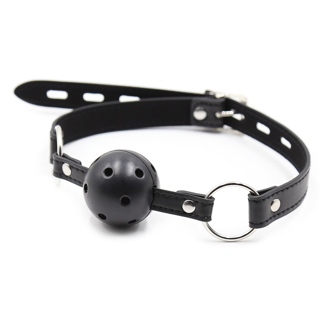 Bondage Noir Respirant BDSM Bâillon Boule