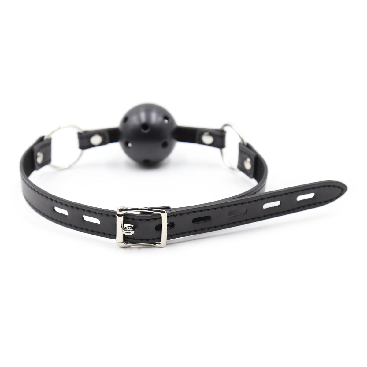 Bondage Noir Respirant BDSM Bâillon Boule