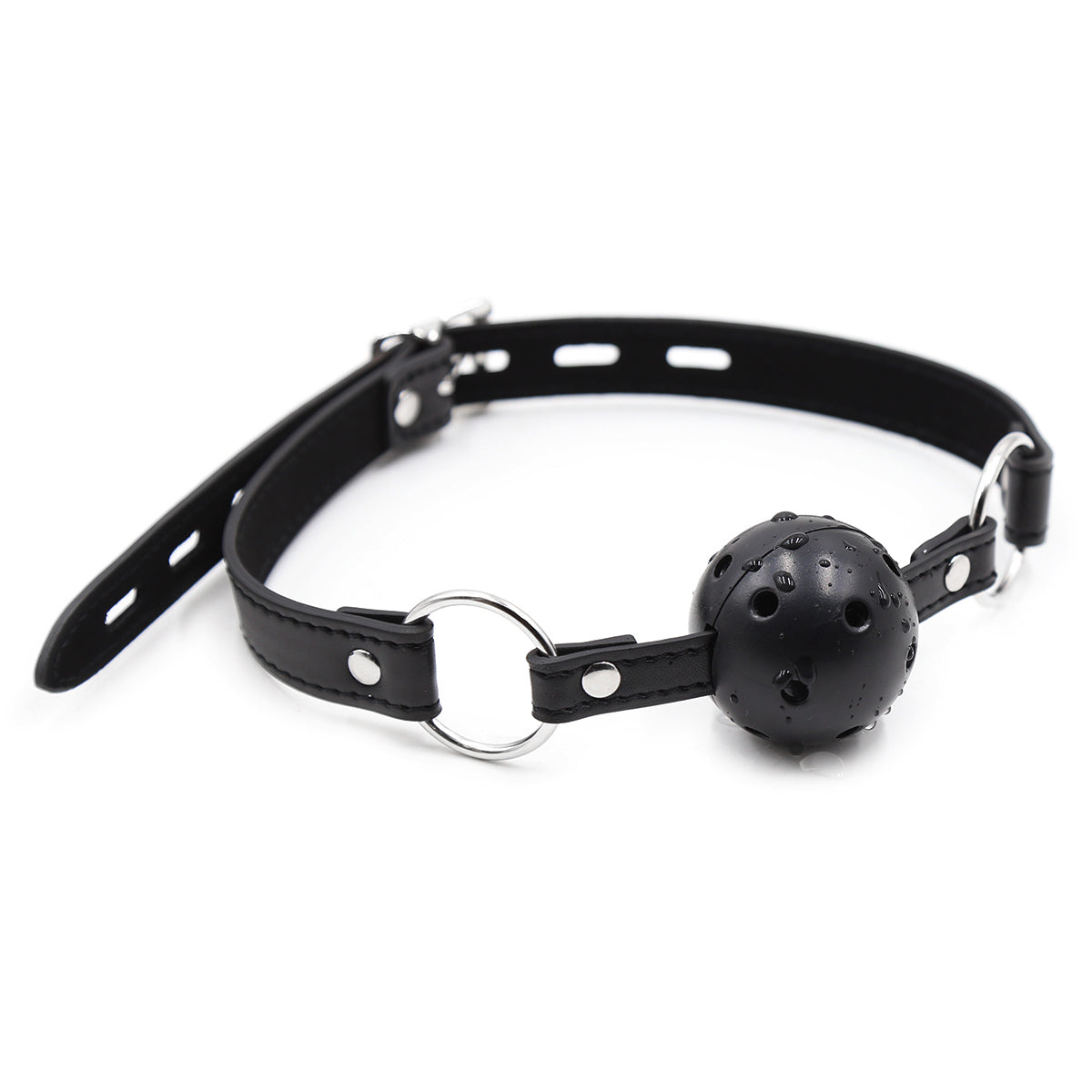 Bondage Noir Respirant BDSM Bâillon Boule