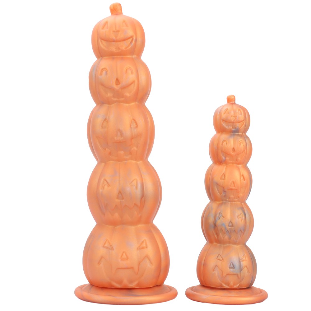 Fantaisie Citrouille Silicone Gros Plug Anal