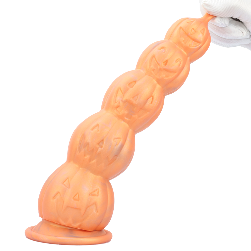 Fantaisie Citrouille Silicone Gros Plug Anal