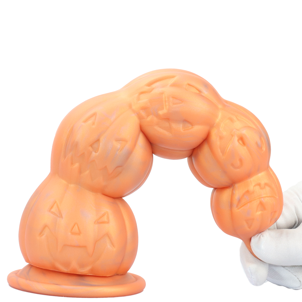Fantaisie Citrouille Silicone Gros Plug Anal