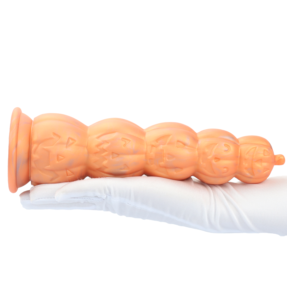 Fantaisie Citrouille Silicone Gros Plug Anal
