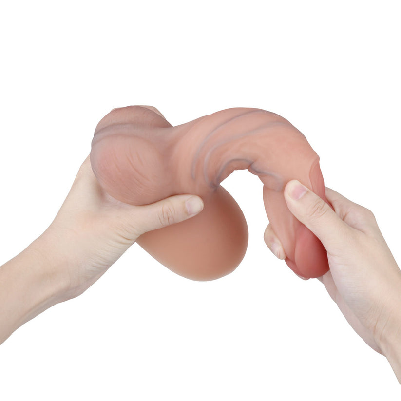 21 cm Double Densité Silicone Gode Réaliste avec Ventouse