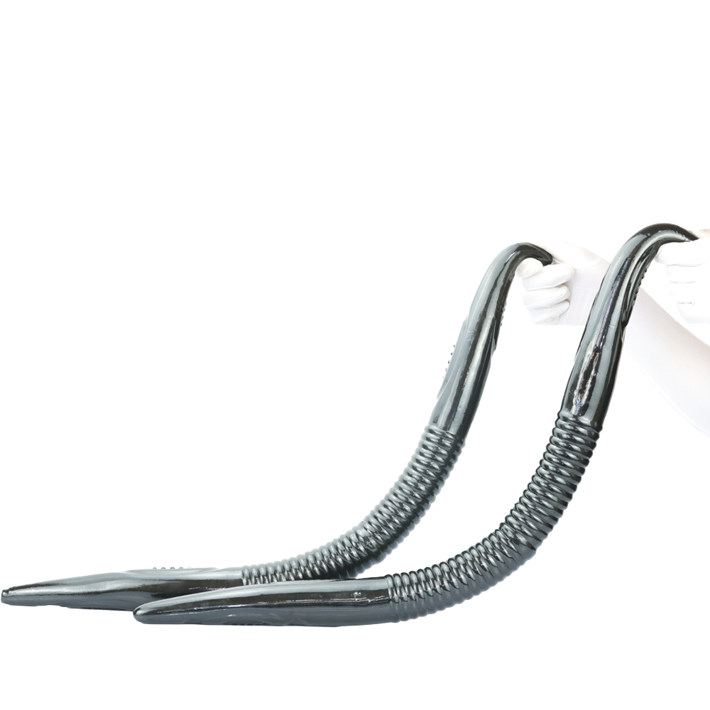 76 Cm Gris Murène Double Gode
