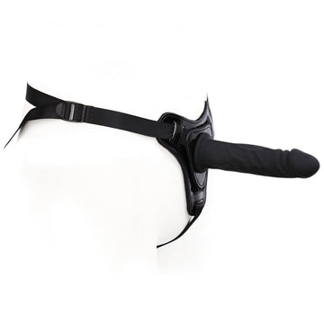 Gode Ceinture Debutant Noir Réaliste 15 cm