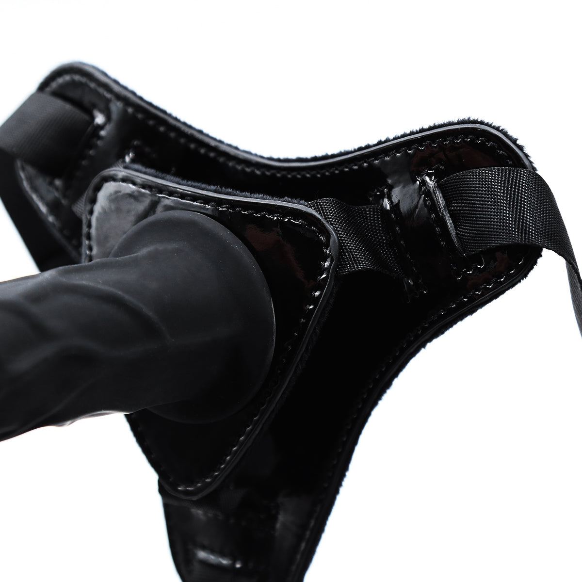 Gode Ceinture Debutant Noir Réaliste 15 cm