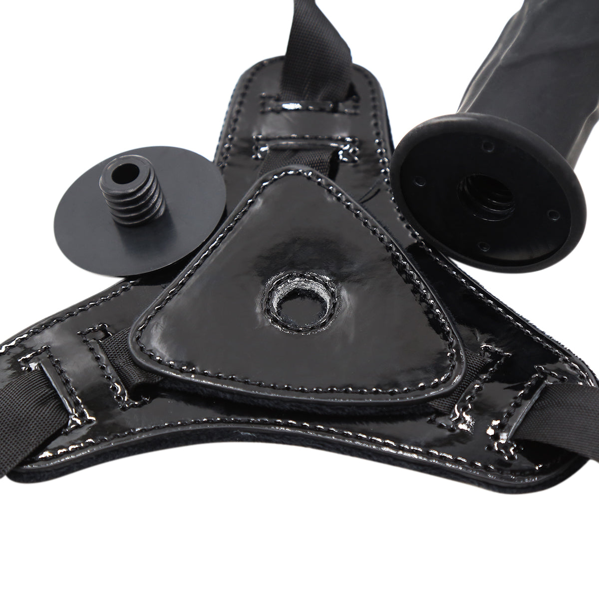 Gode Ceinture Debutant Noir Réaliste 15 cm