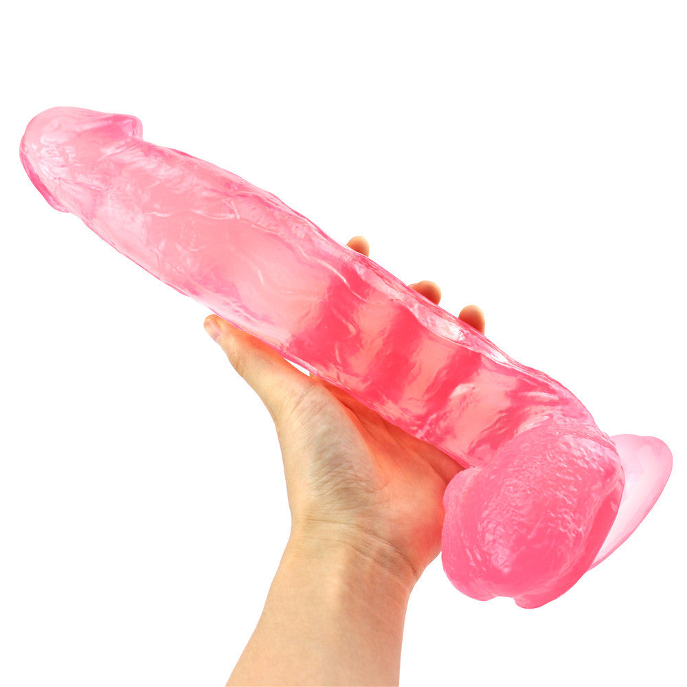 Gode Jelly Rose XXL Épais 30 cm