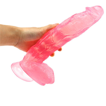 Gode Jelly Rose XXL Épais 30 cm