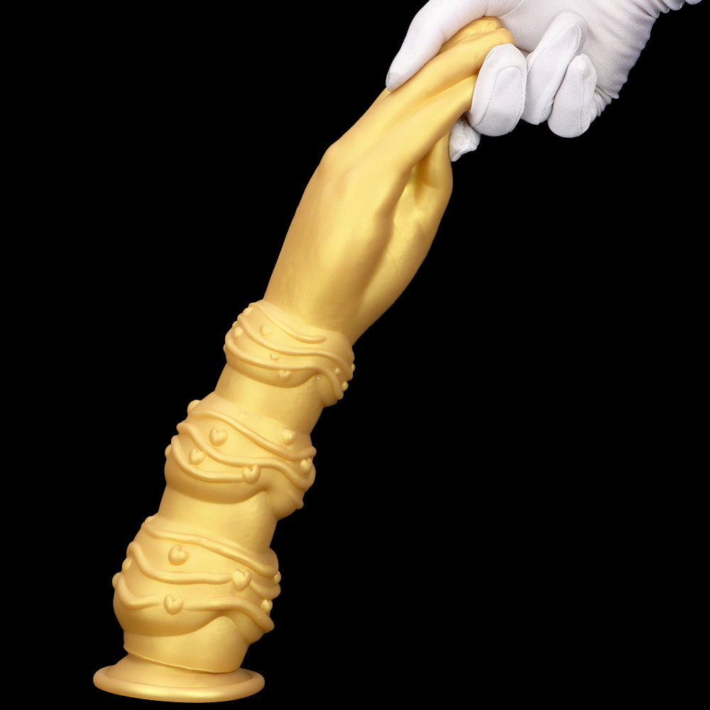 34 CM  Large En Or Silicone Huge Gode Fist