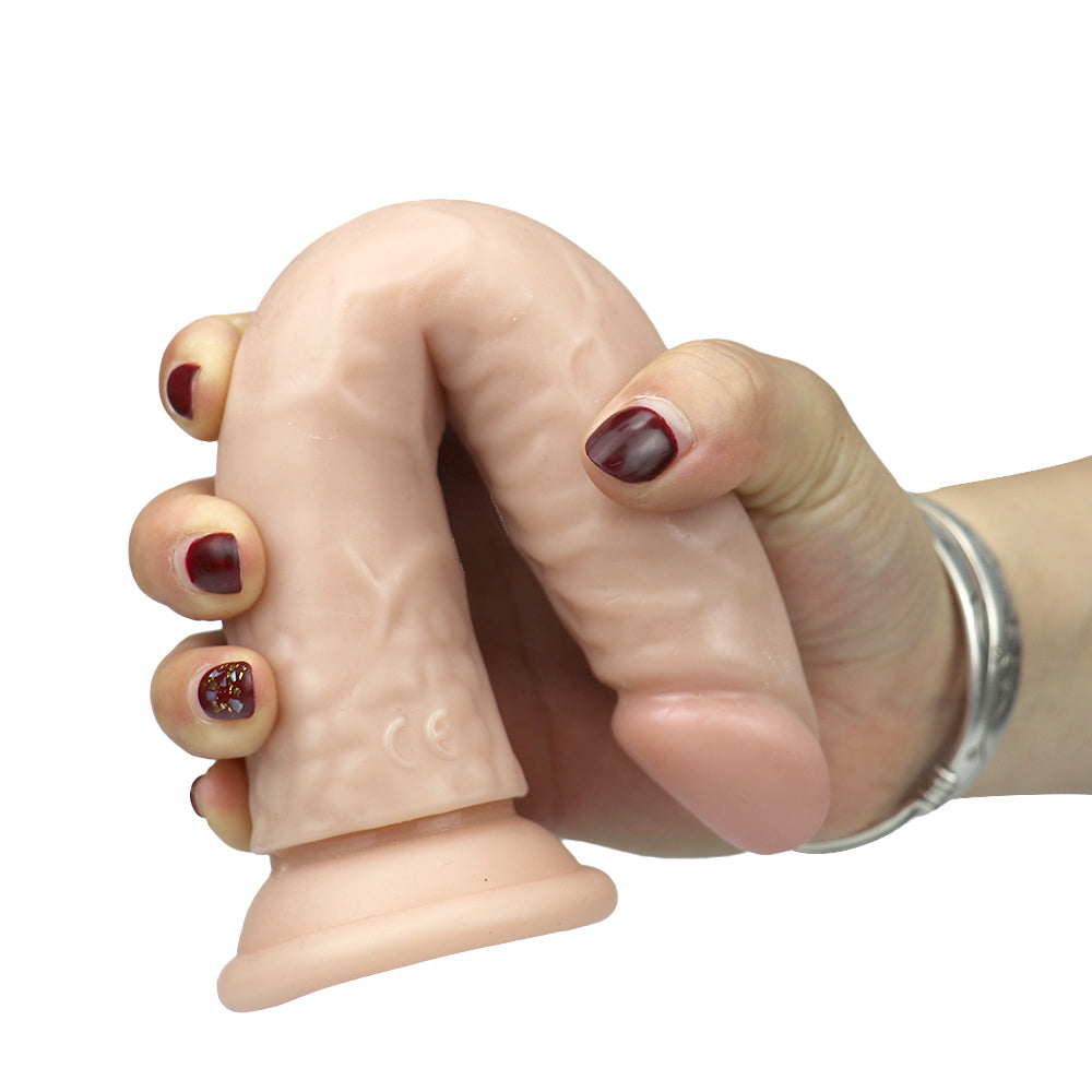 Gode Zizi Réaliste Blanc Fin Anal 21,5 cm