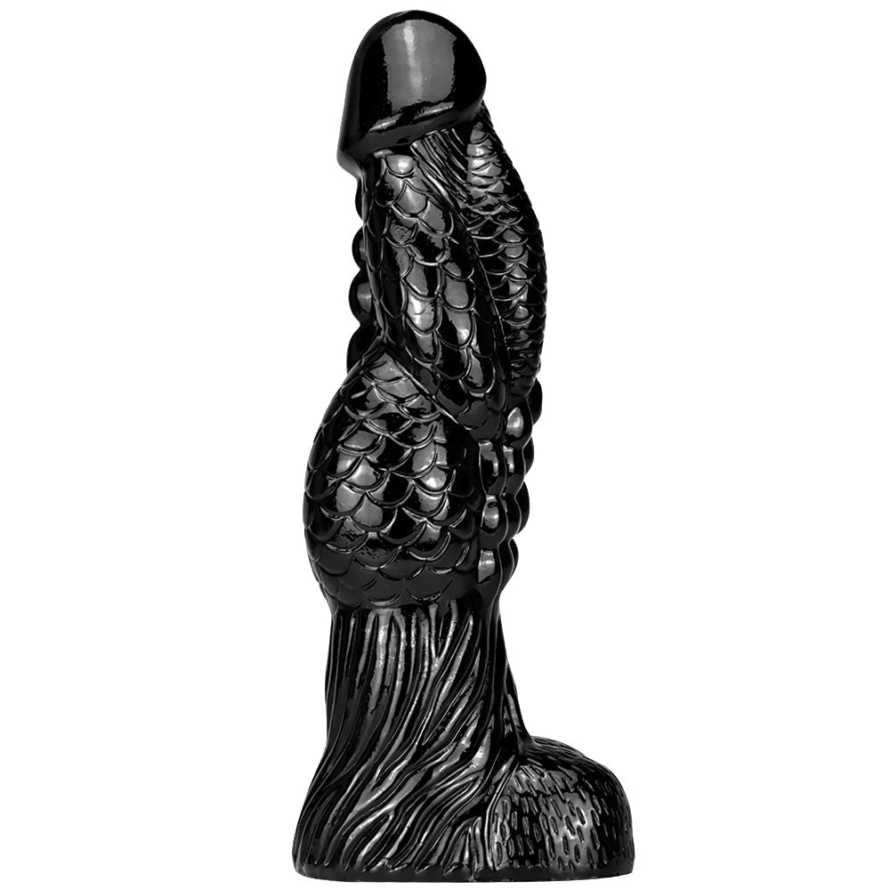Gode Geant Dragon Noir De 37 CM De Long