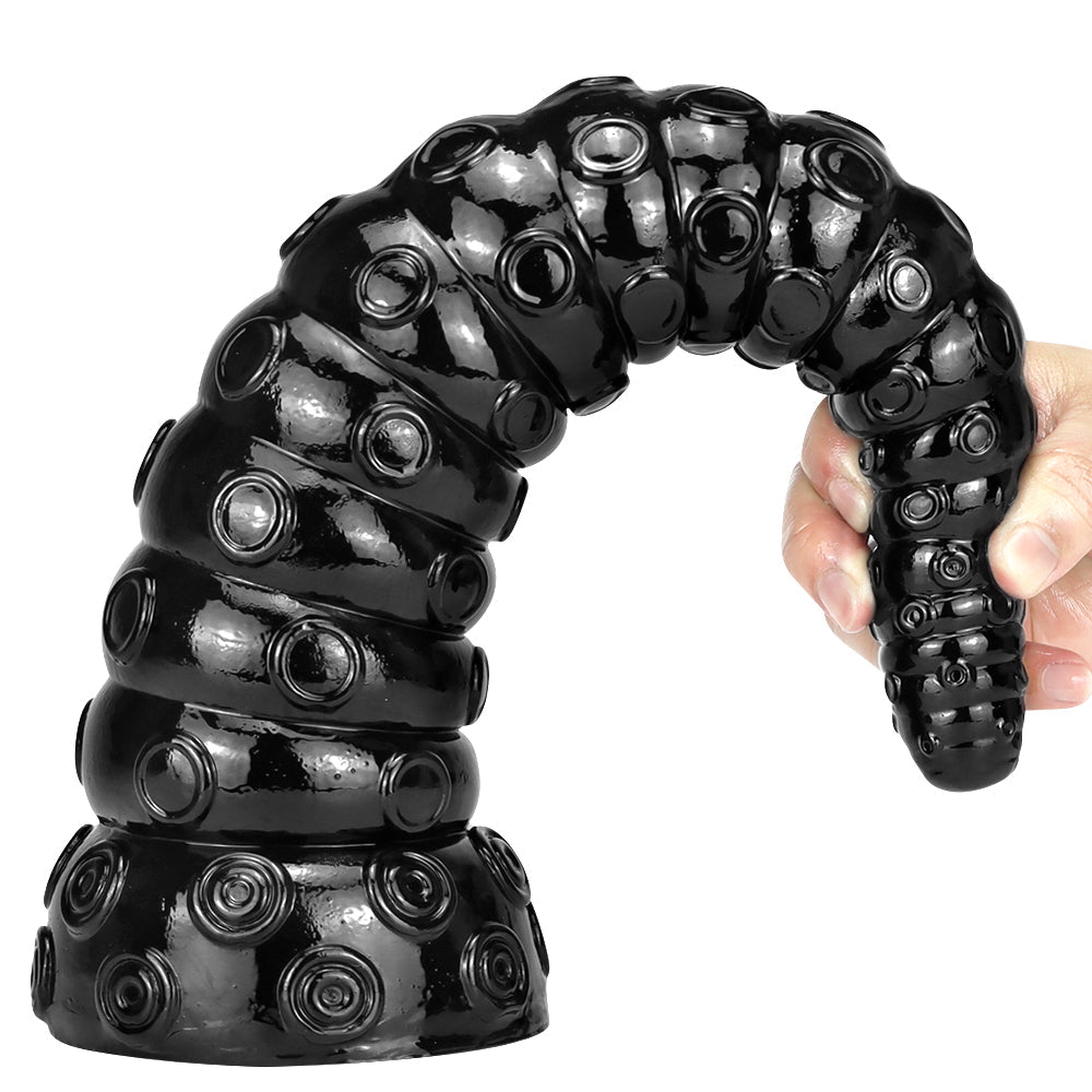 Gode Tentacule Noir Long 38 cm