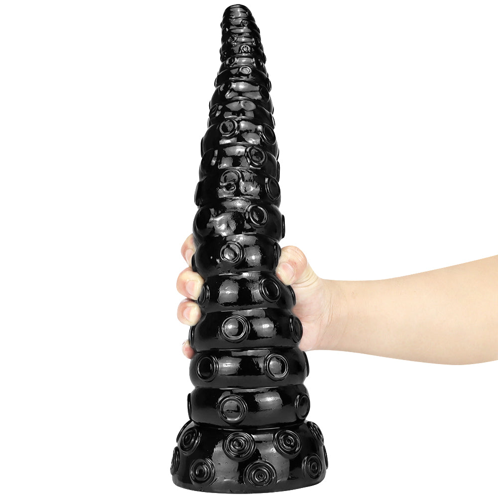 Gode Tentacule Noir Long 38 cm